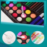 Caja de madera de pintura, conjunto de bolígrafos coloridos, útiles escolares para bellas artes para niños, 180 in 1 - Imagen 3