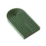 Tabla de cortar con ondas de agua, plato para aperitivos y té de la tarde, accesorios para fotos, Small (Dark Green)