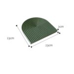 Tabla de cortar con ondas de agua, plato para aperitivos y té de la tarde, accesorios para fotos, Small (Dark Green) - Imagen 2