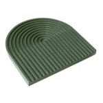 Tabla de cortar con ondas de agua, plato para aperitivos y té de la tarde, accesorios para fotos, Medium (Dark Green)