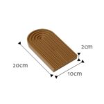 Tabla de cortar con ondas de agua, plato para aperitivos y té de la tarde, accesorios para fotos, Small (Warm Brown) - Imagen 2