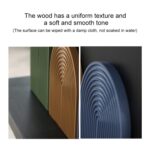 Tabla de cortar con ondas de agua, plato para aperitivos y té de la tarde, accesorios para fotos, Small (Warm Brown) - Imagen 3