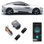 2 juegos de acceso sin llave del coche a la cerradura de Control Central Control de la aplicación del teléfono móvil abrir y cerrar la puerta del coche, T242