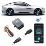 2 juegos de acceso sin llave del coche a la cerradura de Control Central Control de la aplicación del teléfono móvil abrir y cerrar la puerta del coche, T240