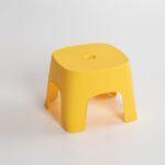 2 uds. Taburetes de baño para el hogar, taburetes de plástico, taburetes bajos gruesos, taburetes cuadrados, bancos pequeños, Maple Yellow Children
