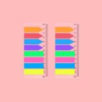 11 PCS Etiqueta adhesiva pequeña transparente fluorescente Etiqueta indicadora de notas Etiqueta adhesiva de índice, 7665 (One Pack)