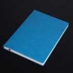Cuaderno de 3 uds., Bloc de notas para estudiantes, libro diario, libro de registro de negocios, cuaderno de PU, A5 Plain Weave Blue