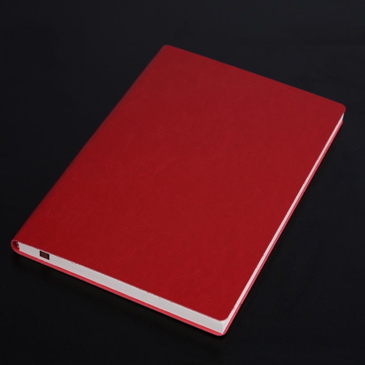 TBD0546274502.jpg Cuaderno de 3 uds., Bloc de notas para estudiantes, libro diario, libro de registro de negocios, cuaderno de PU, A5 Plain Weave Cockscomb Red - Imagen 1