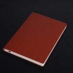 Cuaderno de 3 uds., Bloc de notas para estudiantes, libro diario, libro de registro de negocios, cuaderno de PU, A5 Plain Charred Tea Brown