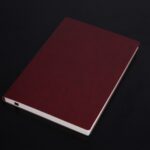 Cuaderno de 3 uds., Bloc de notas para estudiantes, libro diario, libro de registro de negocios, cuaderno de PU, A5 Plain Weave Bitter Tea Red