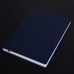 Cuaderno de 3 uds., Bloc de notas para estudiantes, libro diario, libro de registro de negocios, cuaderno de PU, A5 Plain Weave Nile Blue