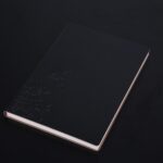 Cuaderno de 3 uds., Bloc de notas para estudiantes, libro diario, libro de registro de negocios, cuaderno de PU, A5 Embossed Black