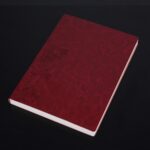 Cuaderno de 3 uds., Bloc de notas para estudiantes, libro diario, libro de registro de negocios, cuaderno de PU, A5 Embossed Bitter Tea Red