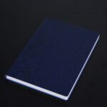 Cuaderno de 3 uds., Bloc de notas para estudiantes, libro diario, libro de registro de negocios, cuaderno de PU, A5 Embossed Nile Blue