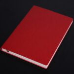 Cuaderno de 3 uds., Bloc de notas para estudiantes, libro diario, libro de registro de negocios, cuaderno de PU, B5 Plain Weave Cockscomb Red