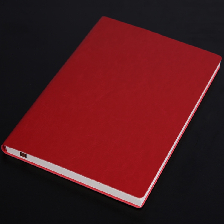 TBD0546274518.jpg Cuaderno de 3 uds., Bloc de notas para estudiantes, libro diario, libro de registro de negocios, cuaderno de PU, B5 Plain Weave Cockscomb Red - Imagen 1