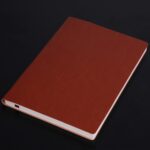 Cuaderno de 3 uds., Bloc de notas para estudiantes, libro diario, libro de registro de negocios, cuaderno de PU, B5 Plain Charred Tea Brown