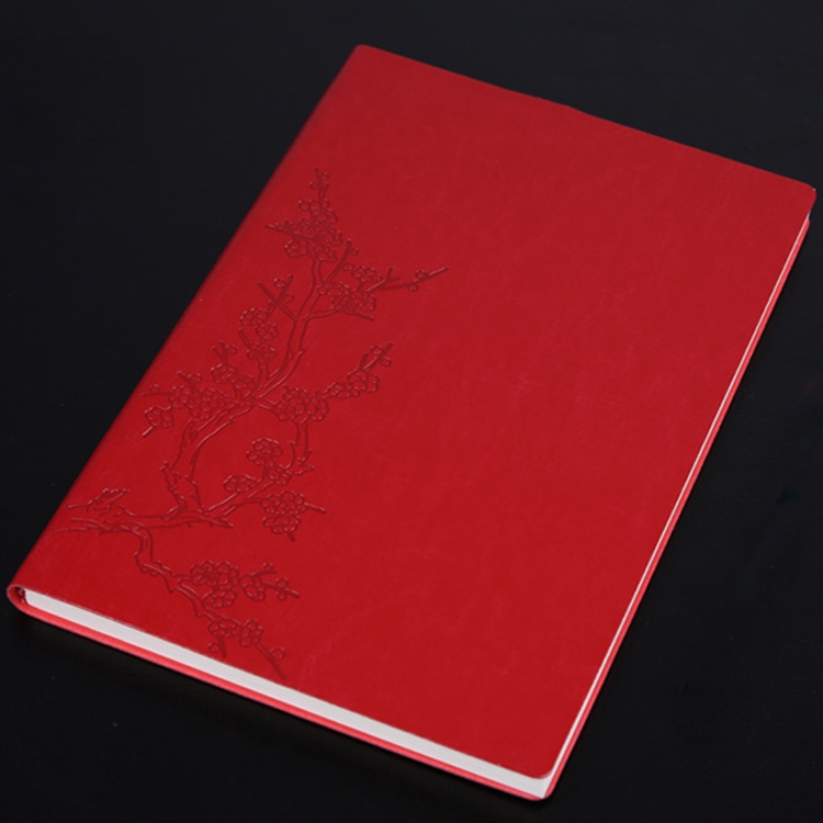 TBD0546274526.jpg Cuaderno de 3 uds., Bloc de notas para estudiantes, libro diario, libro de registro de negocios, cuaderno de PU, B5 Embossed Cockscomb Red - Imagen 1