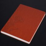 Cuaderno de 3 uds., Bloc de notas para estudiantes, libro diario, libro de registro de negocios, cuaderno de PU, B5 Embossed Charred Tea Brown