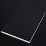 Cuaderno de 3 uds., Bloc de notas para estudiantes, libro diario, libro de registro de negocios, cuaderno de PU, B5 Embossed Black