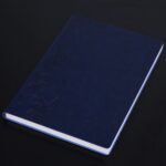 Cuaderno de 3 uds., Bloc de notas para estudiantes, libro diario, libro de registro de negocios, cuaderno de PU, B5 Embossed Nile Blue