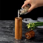Molinillo de pimienta de madera para el hogar, sal marina, botella de condimento Manual, herramienta de cocina, Style 1