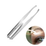 3 uds pinzas para cejas con luz LED herramienta de maquillaje ojos pestañas depilación herramientas de maquillaje accesorios de belleza