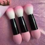 3 uds. Brocha de maquillaje de doble cabezal, herramienta de maquillaje en polvo suelto