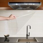 Papel pintado a prueba de aceite de azulejos de cocina de 5 piezas Papel pintado transparente impermeable de estufa