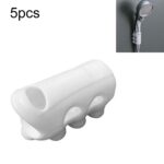 Soporte de fijación de ventosa de ducha de silicona sin perforación, 5 uds. (con bolsa OPP + atasco de papel)