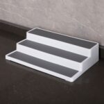 Estante de almacenamiento de condimento escalonado de tres capas de 2 piezas Estante de almacenamiento de cocina para el hogar - Imagen 2