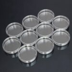 10 Uds. Placas de Petri estériles de poliestireno plato para bacterias laboratorio médico biológico suministros de laboratorio científico, 55mm