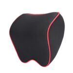 Almohada para reposacabezas de coche, almohada para el cuello, almohada Cervical de espuma viscoelástica para coche, suministros interiores, Memory Foam Pillow(Black Red Edge) - Imagen 2