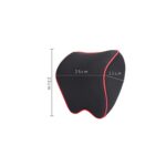Almohada para reposacabezas de coche, almohada para el cuello, almohada Cervical de espuma viscoelástica para coche, suministros interiores, Memory Foam Pillow(Black Red Edge) - Imagen 3