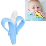 Mordedor de silicona con forma de plátano para bebé recién nacido, 3 uds., Blue, Pink, Yellow