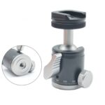 Mini trípode de escritorio de aleación de aluminio, Mini cabezal de bola, trípode con inclinación de 90 grados y giro de 360 grados, BH-902