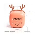 Despertador LED multifuncional recargable por USB para niños con forma de ciervo de dibujos animados - Imagen 4