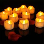 12 unids/caja vela LED electrónica cera de té simulación lágrimas vela electrónica luz vela para decoración de boda luz - Imagen 2