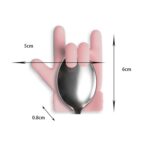 Soporte de cucharadita de héroes de té con forma de dedo meñique de 2 piezas, entrega de color aleatorio - Imagen 3