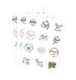 50 pegatinas de sellado de agradecimiento, 12 pegatinas de sellado redondas de agradecimiento., Thankyou Stickers