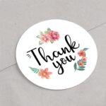 50 pegatinas de sellado de agradecimiento, 12 pegatinas de sellado redondas de agradecimiento., Thankyou Stickers - Imagen 2