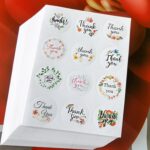 50 pegatinas de sellado de agradecimiento, 12 pegatinas de sellado redondas de agradecimiento., Thankyou Stickers - Imagen 4