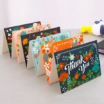 Tarjeta de felicitación de regalo de Navidad de 4 piezas Tarjeta de mensaje de felicitación navideña, Christmas Greeting Card - Imagen 2