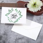 4 PCS Un juego de 6 tarjetas de agradecimiento Tarjeta de felicitación creativa doblada por la mitad, Half-Fold Greeting Card - Imagen 3
