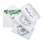 4 PCS Un juego de 6 tarjetas de agradecimiento Tarjeta de felicitación creativa doblada por la mitad, Half-Fold Greeting Card - Imagen 4