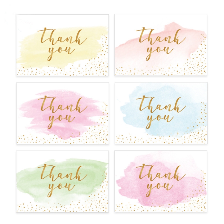 TBD0551592801A.jpg Tarjeta de felicitación de 4 piezas Juego de tarjetas de agradecimiento Regalo navideño de Acción de Gracias Tarjeta de acuarela, Watercolor Card - Imagen 1