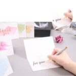 Tarjeta de felicitación de 4 piezas Juego de tarjetas de agradecimiento Regalo navideño de Acción de Gracias Tarjeta de acuarela, Watercolor Card - Imagen 4