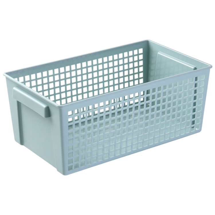 TBD0551751602.jpg Cesta de almacenamiento de plástico rectangular para aperitivos y artículos diversos de escritorio, 6 uds., Small (Light Green) - Imagen 1