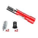 Rascador eléctrico de escamas de pescado, herramienta de raspado inalámbrica automática para el hogar, enchufe CN, Red Double Battery+Cutter Head
