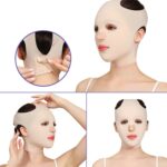 Versión mejorada para hombres y mujeres, vendaje de estiramiento facial, cara en V, mascarilla moldeadora de papada, 098 Pink Yellow, 098 Pink White, 074 Skin Tone, 076 M Size, 076 L Size, 090 With Hole, 090 Without Hole, 091 Orange, 072 Pink, 072 Whit...